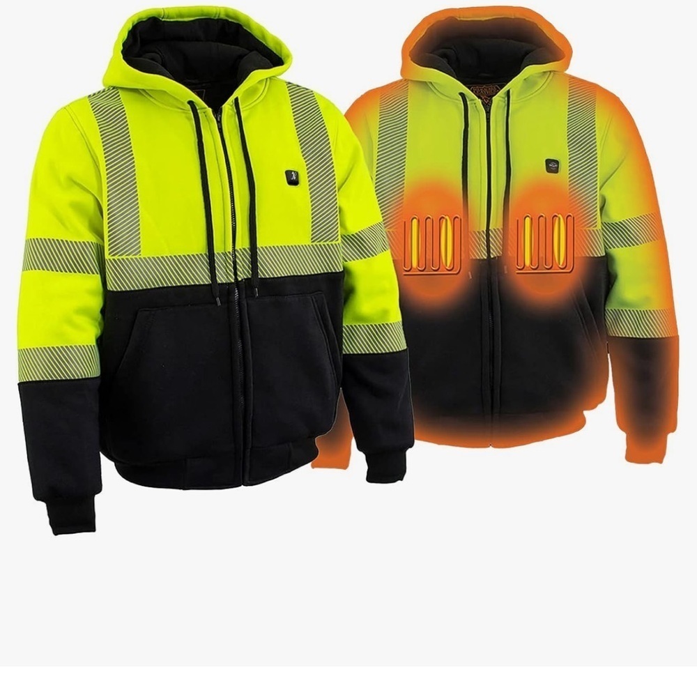 NEXGEN HEAT MENS TEXTILE JACKET w/ HEATING ELEMENTS~BATTERY PACK - XL